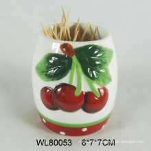 Ceramic toothpick holder